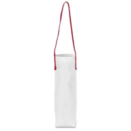 Hoppla Cellaro Polyester Wine Bottle Gift Bag - RED