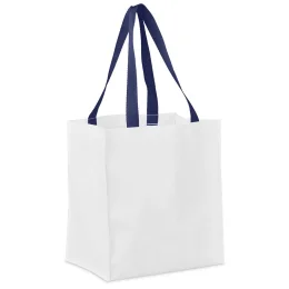 Hoppla Gateway Recycled PET Stitch-Bond Shopper - NAVY