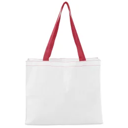 Hoppla Menlyn Recycled PET Stitch-Bond Shopper - RED