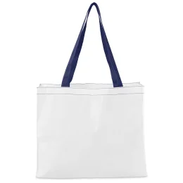 Hoppla Menlyn Recycled PET Stitch-Bond Shopper - NAVY