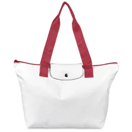 Hoppla Rosebank Polyester Roll-Up Tote Bag - RED