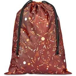 Hoppla Benguela Jumbo Polyester Drawstring Pouch - BLACK