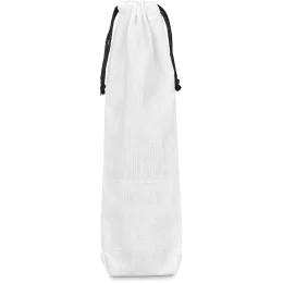 Hoppla Tipsy RPET Wine Bottle Drawcord Bag - BLACK