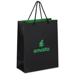 Altitude Finery Midi Paper Gift Bag - GREEN