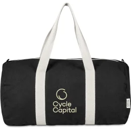 Okiyo Supotsu Recycled Canvas Sports Bag - BLACK