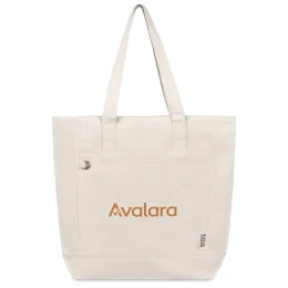 Okiyo Tansu Recycled Canvas Conference Tote - NATURAL
