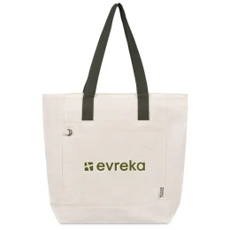 Okiyo Tansu Recycled Canvas Conference Tote - OLIVE