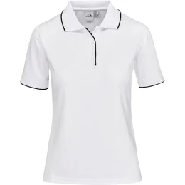 Ladies Elite Golf Shirt - WHITE - L