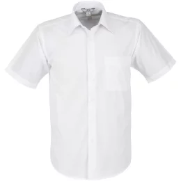Mens Short Sleeve Metro Shirt - WHITE - 2XL