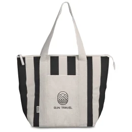 Okiyo Ashera Recycled Cotton 20-Can Cooler - BLACK