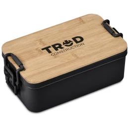 Urban Terrain Lakeside Double Layer Lunch Box & Cutlery Set - BLACK