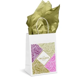 Altitude Animated Digital Print Mini Paper Gift Bag 200gsm - SOLID WHITE