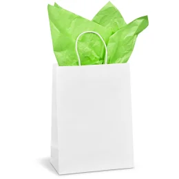 Altitude Animated Digital Print Midi Paper Gift Bag 200gsm - SOLID WHITE