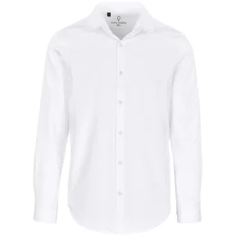 Mens Long Sleeve Alex Varga Opus Stretch Shirt - WHITE - 4XL
