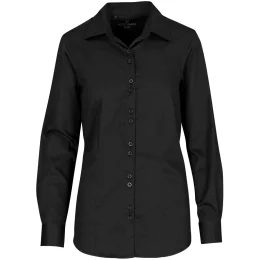 Ladies Long Sleeve Alex Varga Opus Stretch Shirt - BLACK - XL