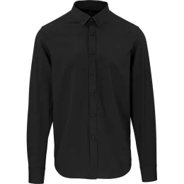 Mens Long Sleeve Sorrento Shirt - BLACK - M