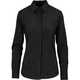 Ladies Long Sleeve Alex Varga Sorrento Shirt - BLACK - L