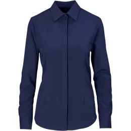 Ladies Long Sleeve Alex Varga Sorrento Shirt - NAVY - 2XL