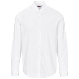 Mens Long Sleeve Sheffield Stretch Shirt - WHITE - 4XL