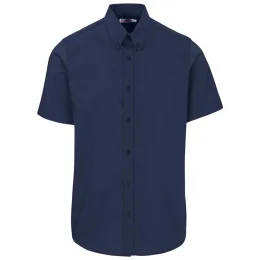 Mens Short Sleeve Sheffield Stretch Shirt - NAVY - 4XL
