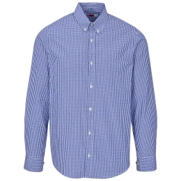 Mens Long Sleeve Ashford Shirt - BLUE - XL