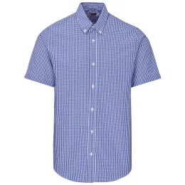 Mens Short Sleeve Ashford Shirt - BLUE - 4XL
