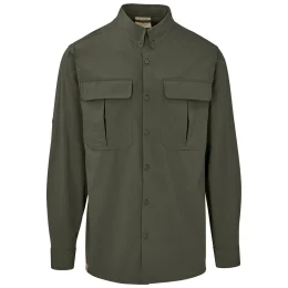 Mens Long Sleeve Amatola Shirt - OLIVE - 2XL