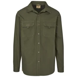 Mens Long Sleeve Mawenzi Twill Shirt - OLIVE - 4XL