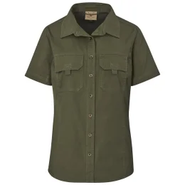 Ladies Short Sleeve Mawenzi Twill Shirt - OLIVE - 3XL