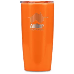 Altitude Daytona Plastic 2-in-1 Double-Wall Tumbler & Straw - ORANGE