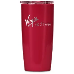 Altitude Daytona Plastic 2-in-1 Double-Wall Tumbler & Straw - RED