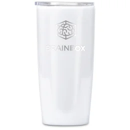 Altitude Daytona Plastic 2-in-1 Double-Wall Tumbler & Straw - SOLID WHITE