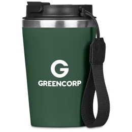 Kooshty Luca Stainless Steel & Plastic Double-Wall Tumbler – 350ml - DARK GREEN