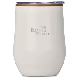Serendipio Ovolo Stainless Steel & Plastic Double-Wall Tumbler – 350ml - CREAM