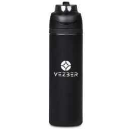 Slazenger Ranger Stainless Steel Vacuum Water Bottle - BLACK
