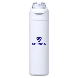 Slazenger Ranger Stainless Steel Vacuum Water Bottle - SOLID WHITE