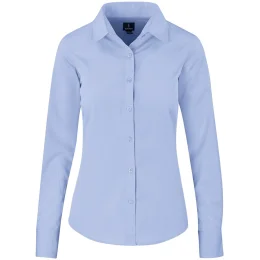 Ladies Long Sleeve Sycamore Shirt - BLUE - 3XL