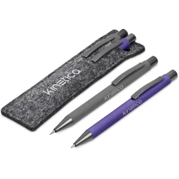 Omaha Ball Pen & Pencil Set - PURPLE