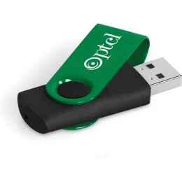 Axis Gyro Black Flash Drive - GREEN - 32GB