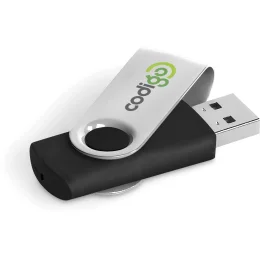 Axis Gyro Black Flash Drive - SILVER - 32GB