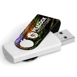 Axis Gyro White Flash Drive - BLACK - 32GB