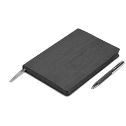 Oakridge Soft Cover Notebook & Pen Set - GREY