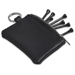 Alex Varga Dinero Pouch and Tees Golf Set - BLACK