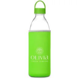 Kooshty Big Swing Neo Glass Water Bottle – 850ml - LIME
