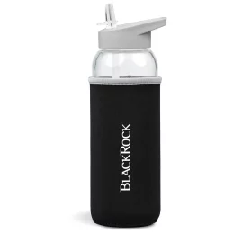Kooshty Sipper Neo Glass Water Bottle – 850ml - BLACK