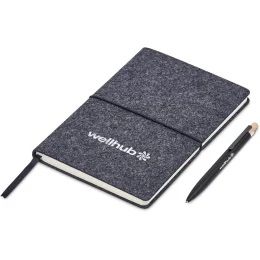 Okiyo Rikamimo Notebook & Pen Set - BLACK