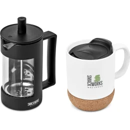 Serendipio Sienna Coffee Set - SOLID WHITE