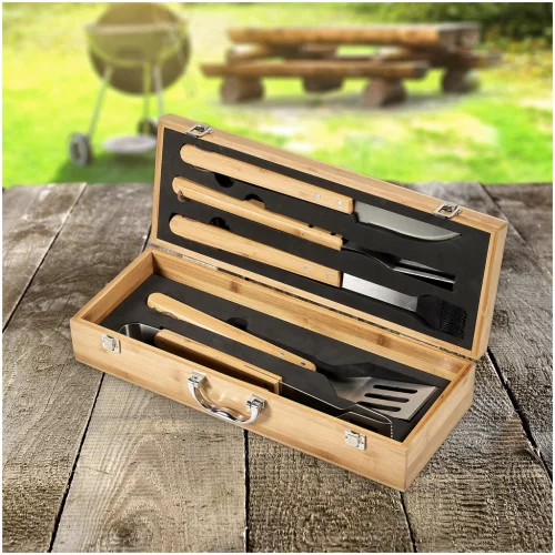 Okiyo Yakiniku Bamboo 5-Piece Braai Set