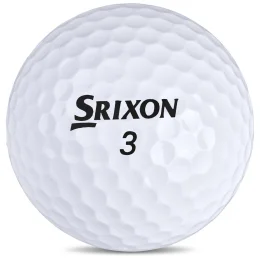 Srixon Q Star Golf Balls (Sleeve of 3) - SOLID WHITE - QSR
