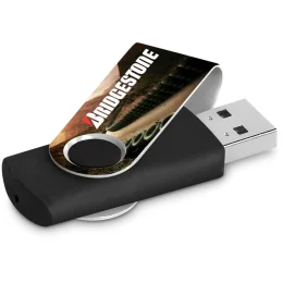 Altitude Axis Gyro Black Flash Drive - SOLID WHITE - 16GB